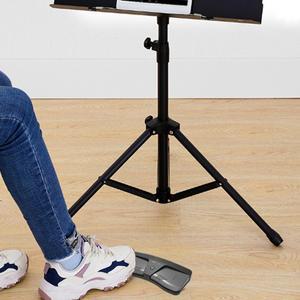 무선 페이지 터너 페달 블루투스 호환 풋 스위치 스펙트럼 iOS 안드로이드 폰 태블릿용 2가지 LED 조명 모