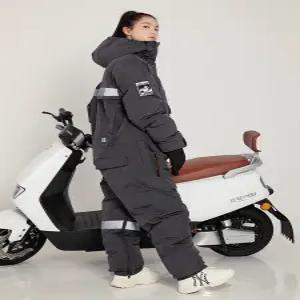 오토바이 일체형 방한 우주복 스키복 30온스 겨울 배달 방한복