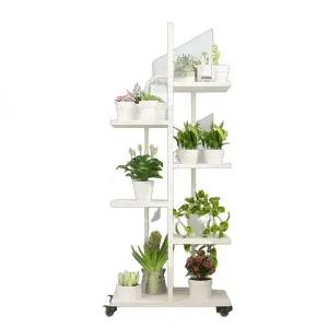화분정리대 선반 까페 꽃집 바퀴 이동식 발코니 홈가드닝 진열대 인테리어