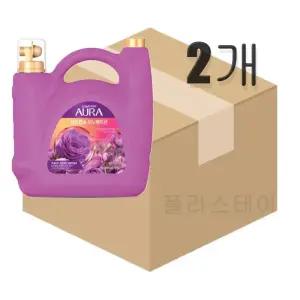 아우라 생화캡슐 초고농축 섬유유연제 자스민머스크 5.5L x 2개