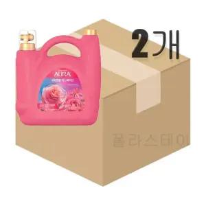 아우라 생화캡슐 초고농축 섬유유연제 피오니로즈 5.5L x 2개