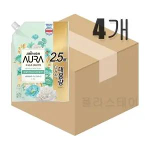 샤프란 아우라 섬유유연제 스모키머스크 1.7L x 4개