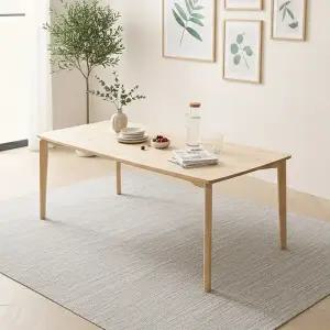 보루네오 버디 원목 6인용 낮은 테이블 (의자미포함)