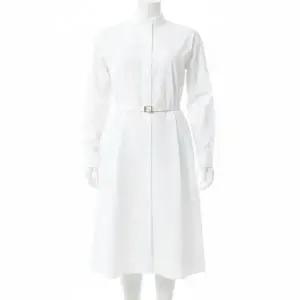 [펜디]FENDI White Poplin Dress FDD008 ARU3 F1F3H 화이트 포플린 드레스 873387