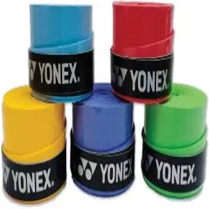 YONEX Tech-501B 배드민턴 합성 오버 그립(멀티컬러 5팩) 폴리우레탄