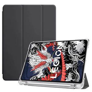 레노버 LEGION Y700 3세대 8.8인치 TB321FU 케이스 (펜슬 홀더 포함) 소프트 TPU 백 스탠드, 레노버 Y700 3세대 커버용