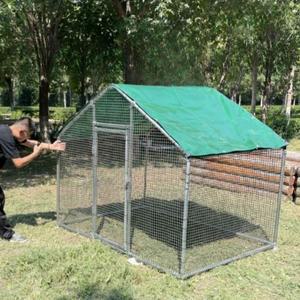 조립식 닭장 양계장 하우스 옥외 야외 토끼 외관1 5mx1 5m철조망 방수천 사육장 울타리 비가림