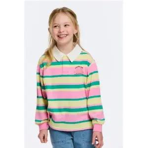 [갤러리아] 베네통키즈 스트라이프 티셔츠 QATS03611_PK(핑크)