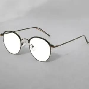 남녀 공용 빈티지 스타일 얇은 테 둥글이 안경