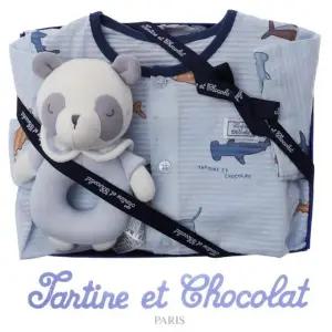 [갤러리아] (쇼콜라/임신/출산/백일/돌/조카) 상어내의 + 디아딸랑이 2종세트