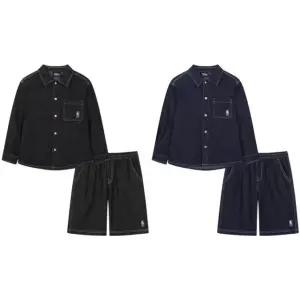 [갤러리아] (NBA키즈)26S/S NBA 데님 셔츠 세트 2종 택1(K261ST120P)