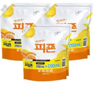 피죤 섬유유연제 옐로미모사 리필 2.1L 6개