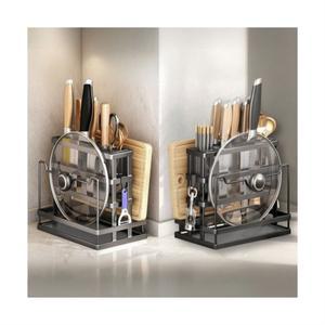 4세대 올인원 통풍 물받침대 칼꽂이 조리도구 거치대