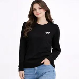 여성 약기모 티셔츠 가볍고 따뜻한 기모 티셔츠