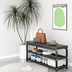 3단 벤치형 75cm 현관 의자 벤치 신발장 현관 벤치 수납장 현관 철제