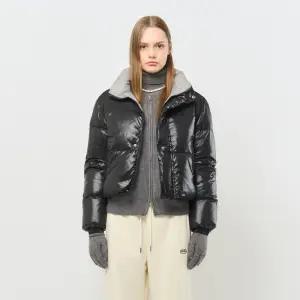 UNISEX 덕 패디드 배색 푸퍼 [BLACK] / SBC4U07005