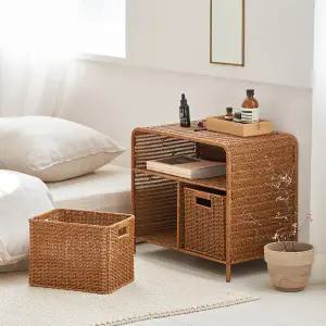 동서가구 라누 PP라탄 1단 와이드 수납장 DF927299