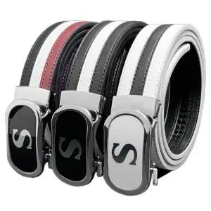 [룽스]에스 가죽벨트 벨트 / 남자 남성 골프 버클