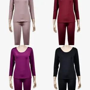 따뜻하고 부드러운 여성 베이직 기모 발열 내복 상하의 세트/선물/명절/가정용/설날/어르신/선물용/가성비