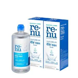 리뉴 후레쉬 500ml x 2개 소프트 렌즈 세척액
