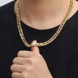 남성 남자 골드 금 도금 헤비트루 체인 18k 목걸이