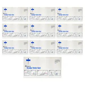 매지션 나비침 23G/24G/25G 1박스(100개입) X 10개 피하수액 스칼프 나비 체혈 니들