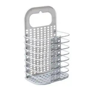 빨래바구니 걸이 접이식 빨래통 접이식 벽걸이 빨래바구니 이동식 틈새 그레이 스몰 P395