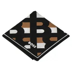 휴대용손수건 남성손수건 BOSS 보스 프린트 손수건 네이비 블랙