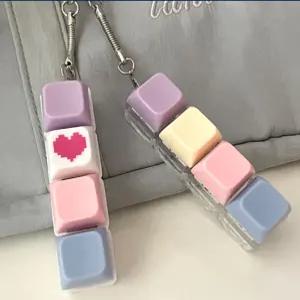 키캡키링 키보드키링 이니셜 키보드 제작 가방고리 백꾸 기계식 청축 딸깍이 열쇠고리 키홀더