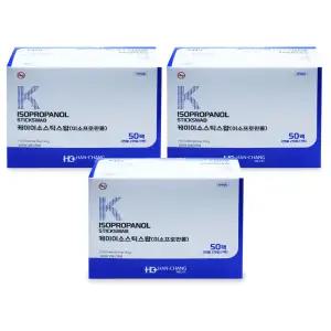 한창메딕 케이 이소 스틱스왑 1박스(50팩) X 3개 이소프로판올 일회용 드레싱 면봉 상처소독