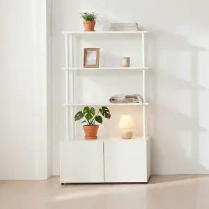 동서가구 E0 아르케 시스템선반 다용도 수납 책장 800 1단+선반 3단  DF927791