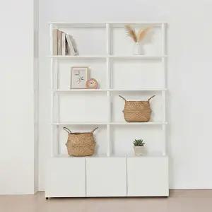 동서가구 E0 아르케 시스템선반 다용도 수납 책장 1200 1단+선반 4단 DF927795