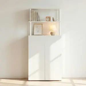 동서가구 E0 아르케 시스템선반 다용도 수납 책장 800 3단+선반 2단 DF927804