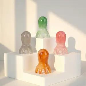 시원한 문어 괄사 두피 마사지기 머리 지압기 림프 순환 휴대용 2종