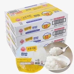 오뚜기 맛있는 밥 210g 36개입 대용량 즉석밥 업소용 (12입X3박스)