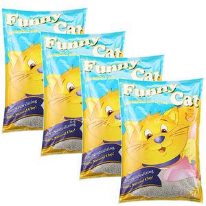 퍼니캣 고양이모래(레몬향) 5L X4개  /응고형모래