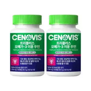 세노비스 트리플러스 멀티비타민 오메가3 이뮨 여성 80캡슐, 2개