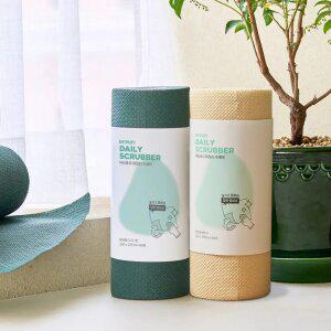 닥터퓨리 도톰한 양면 엠보싱 일회용 수세미 대형 60매 x 2개 (색상 3종 택1)