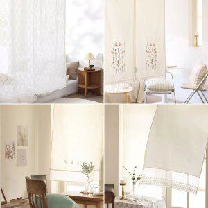 살랑살랑 레이스 프릴 가리개커튼 가림막 주방 바란스 패브릭포스터