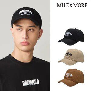 [마일앤모어] 브루클린 1864 포인트 자수 볼캡 모자