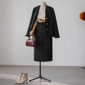 (안나앤플러스) A. 아엘 트위드 스커트 세트[세트EAD31] 빅사이즈