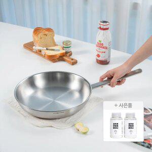 쉐프윈 통5중 316 커퍼코어 스텐팬 후라이팬 28cm+연마제 클리너 2개