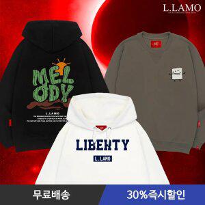 [30%즉시할인] 엘라모 가을 신상 맨투맨 후드티 트레이닝 팬츠 외 82종 남녀공용 빅사