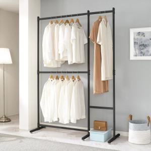 KM-T6844 스틸 2단행거 와이드 1400 옷걸이 행거 스탠드 철제 옷장 드레스룸 원룸 미니