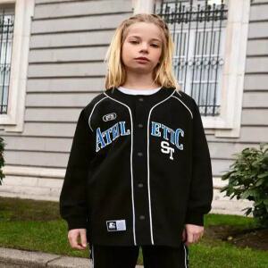 [스타터 블랙라벨 키즈]베이스볼 져지 자켓 (블랙) ST241OJK01_BLK