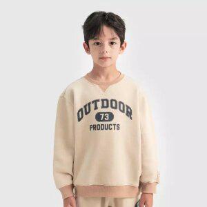 [아웃도어 프로덕츠 키즈]바시티 컬러 블록 기모 맨투맨 (베이지) OD244IMM10_BEI
