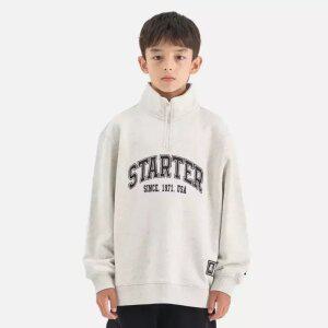 [스타터 블랙라벨 키즈]반집업 그래픽 맨투맨 (오트밀) ST253IMM04_OTM