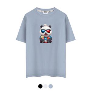 제네브 국내생산 쿨코튼 20수 반팔티셔츠 선글라스팬더/M~3XL까지