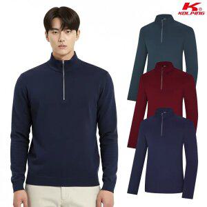 콜핑 2303TK431M 약기모 베이직핏 남성 겨울 등산 반집업 티셔츠