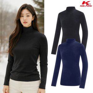 콜핑 0004TK469W 터틀넥 플리스 후리스 여자 겨울 등산 기모 목폴라티